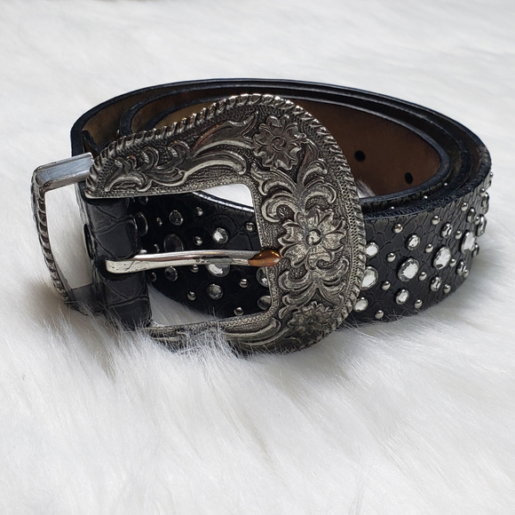 Ariat Accessories - Ariat VTG Womens Western Rhinestone Leather Belt